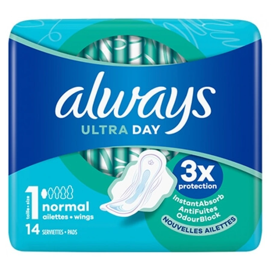Always Ultra Day 14 Sanitary Pads, Size 1