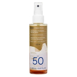 Korres Aegean Bronze: protector solar bronceador bifásico a base de agua, SPF 50, 150 ml