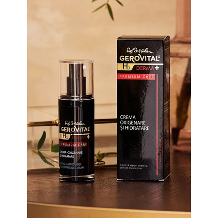 Gerovital H3 Derma+ Premium Care oxygenating and moisturizing cream, 30 ml, Farmec