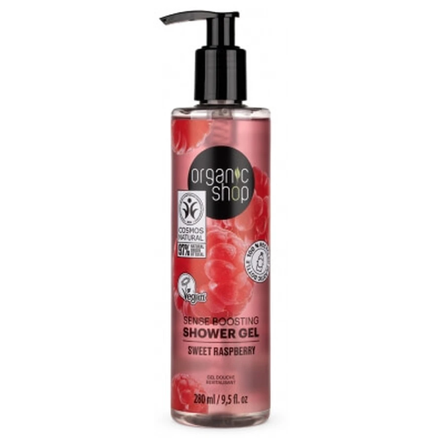 Organic Shop Revitaliserende frambozen-douchegel 280 ml