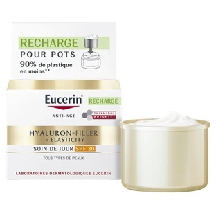 Eucerin Hyaluron-Filler + Elasticity Crema de día SPF 30 Recambio, 50 ml