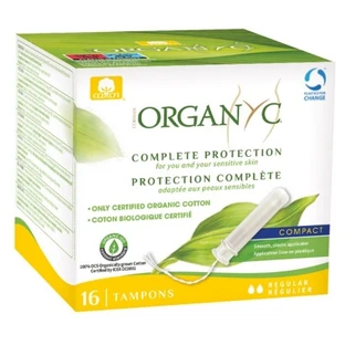Organyc Complete Protection, 16 Binden mit Applikator, für normale Blutung
