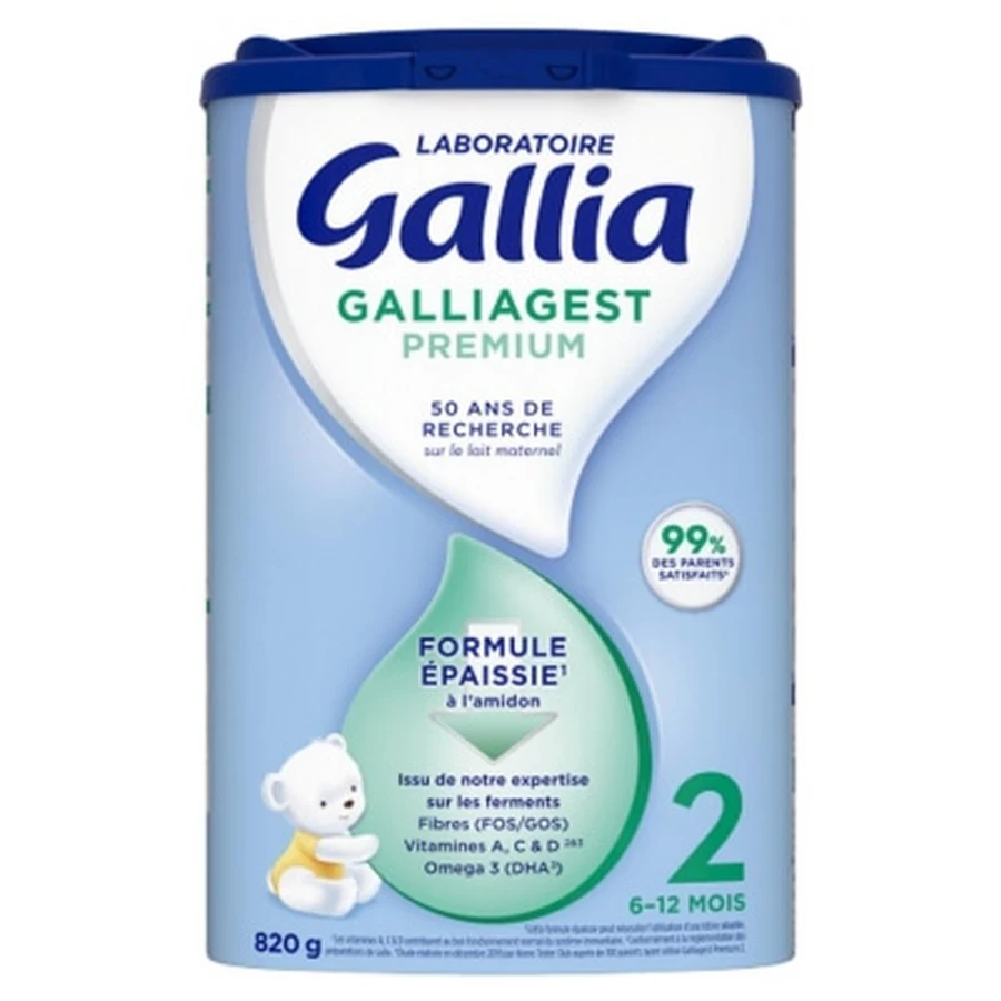 Gallia Galliagest Premium 2ème Âge 6-12 Mois 820 g
