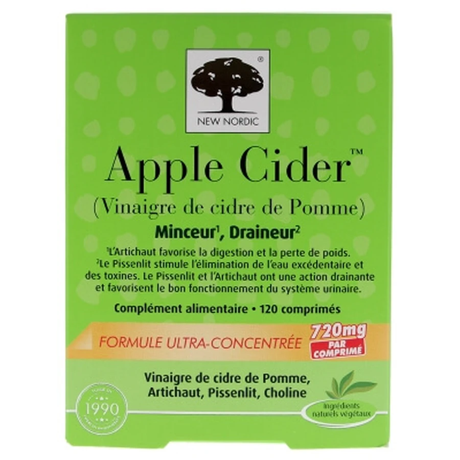 New Nordic Apple Cider 120 Comprimés