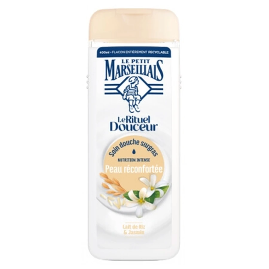 Le Petit Marseillais Shower Care: The Gentle Ritual for Comforted Skin—Rice Milk and Jasmine, 400 ml