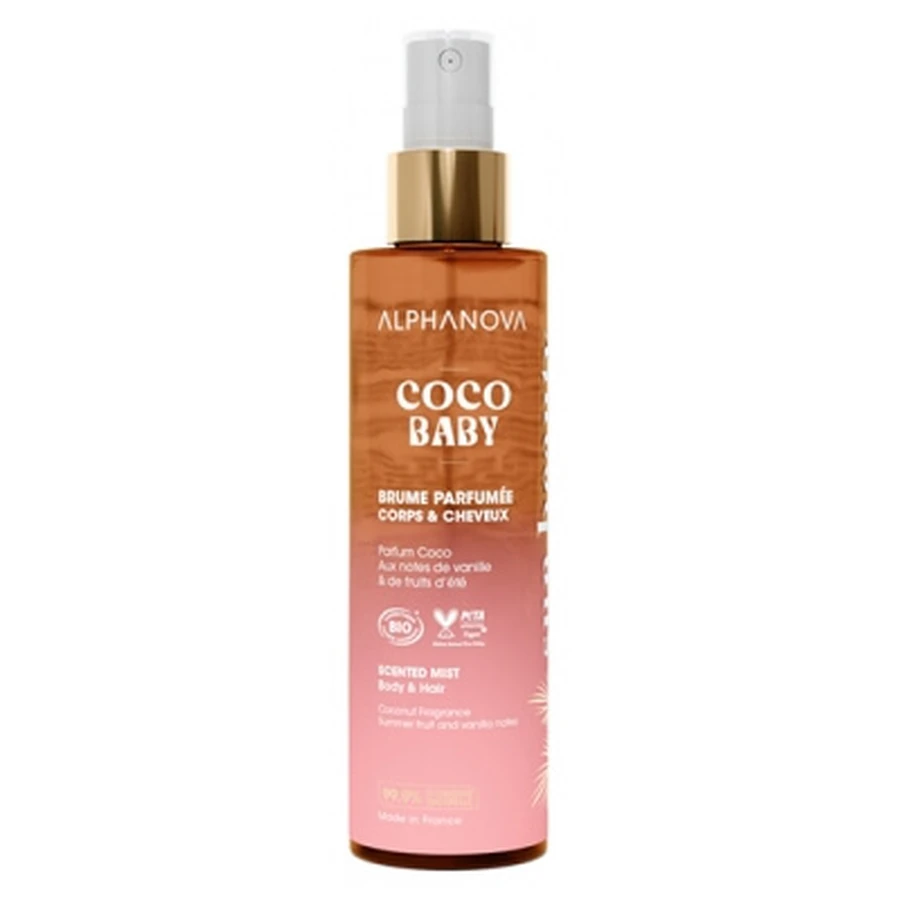 Alphanova Sun Beauty Biologische Coco Baby geparfumeerde lichaams- en haarmist 100 ml