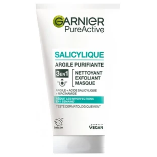 Garnier PureActive Salicylsäure 3-in-1-Reinigungs-Tonerde 150 ml