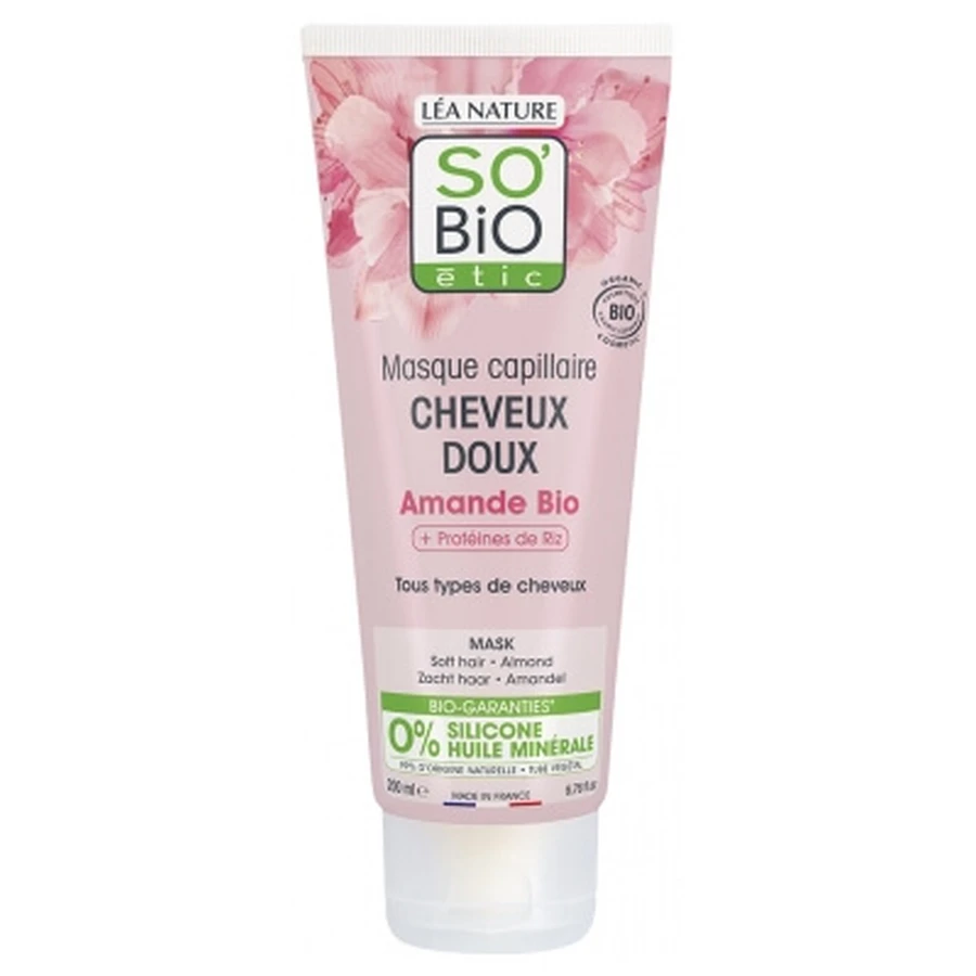 Mascarilla capilar ecológica «SO BIO étic» de Léa Nature para un cabello suave, 200 ml