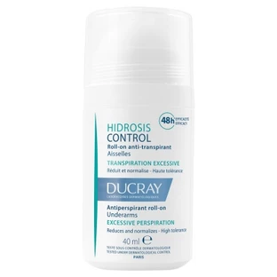Ducray Hidrosis Control Roll-On Antiperspirant for Underarms, 40 ml
