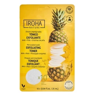 Iroha Nature Ananas-Enzym-Peeling-Toner, 10 vorgetränkte Pads