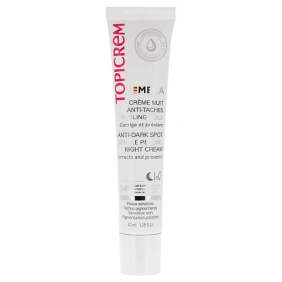 Topicrem MELA Anti-Dark Spot Night Cream with Gentle Exfoliation, 40 ml