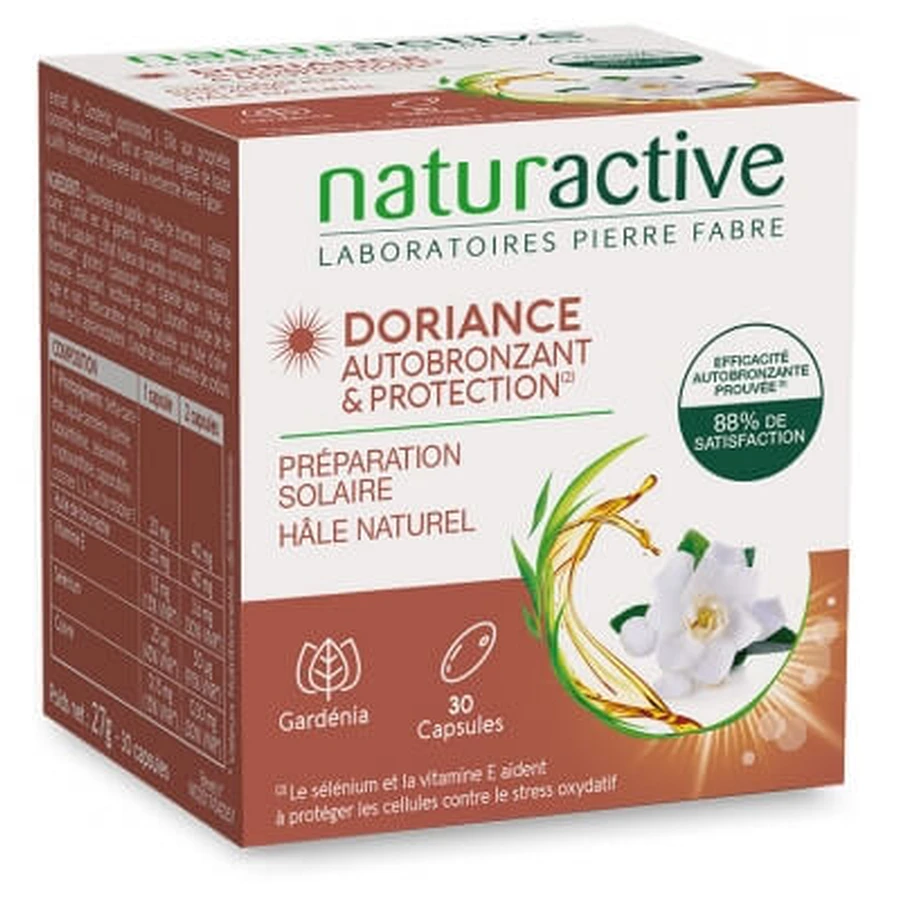 Naturactive Doriance Zelfbruiner & Zonnebescherming, 30 capsules