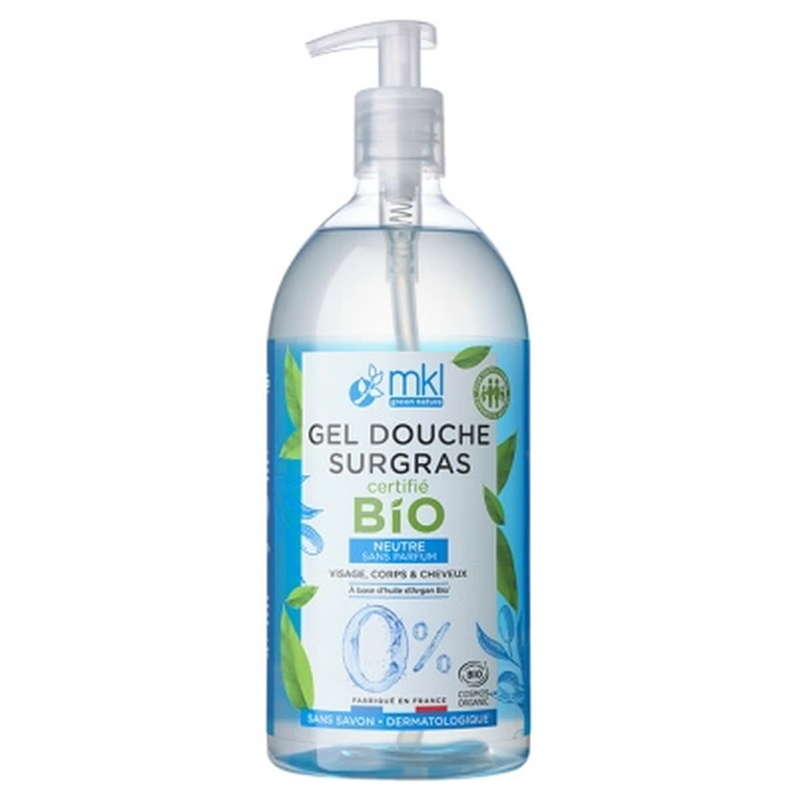 MKL Green Nature Organic, Fragrance-Free, Neutral, Moisturizing Shower Gel 1 L