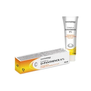 Panthenol Sterke Crème 6% Santaderm, 50 ml, Viva Pharma