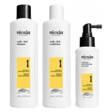 Nioxin Mini Kit Anti-Hair Loss System 1: Moderate Hair Loss, Natural Hair