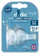 Dodie 2 tetinas redondas, 3 ajustes de caudal, anticólicos, caudal medio, 0-6 meses