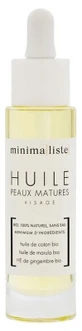 Minima [list] Organic Day and Night Care Oil for Mature Skin, 30 ml