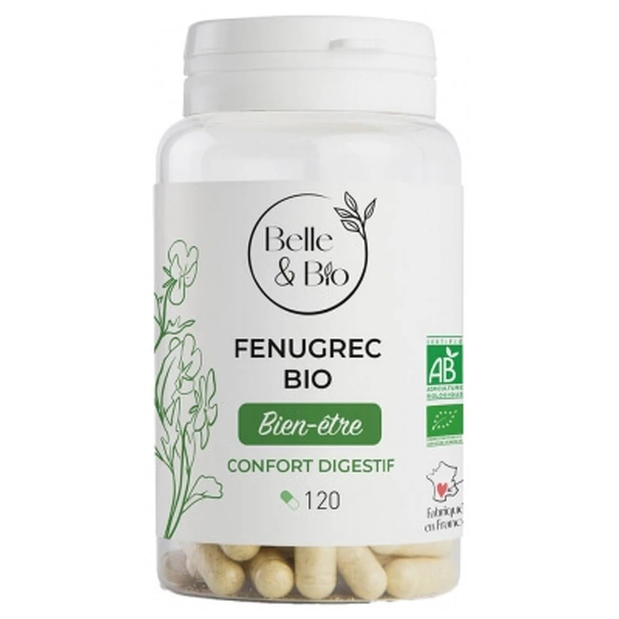 Belle & Bio Organic Fenugreek 120 Capsules