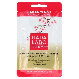 Mascarilla en láminas hidratante y iluminadora Hada Labo Tokyo Premium, 23 ml