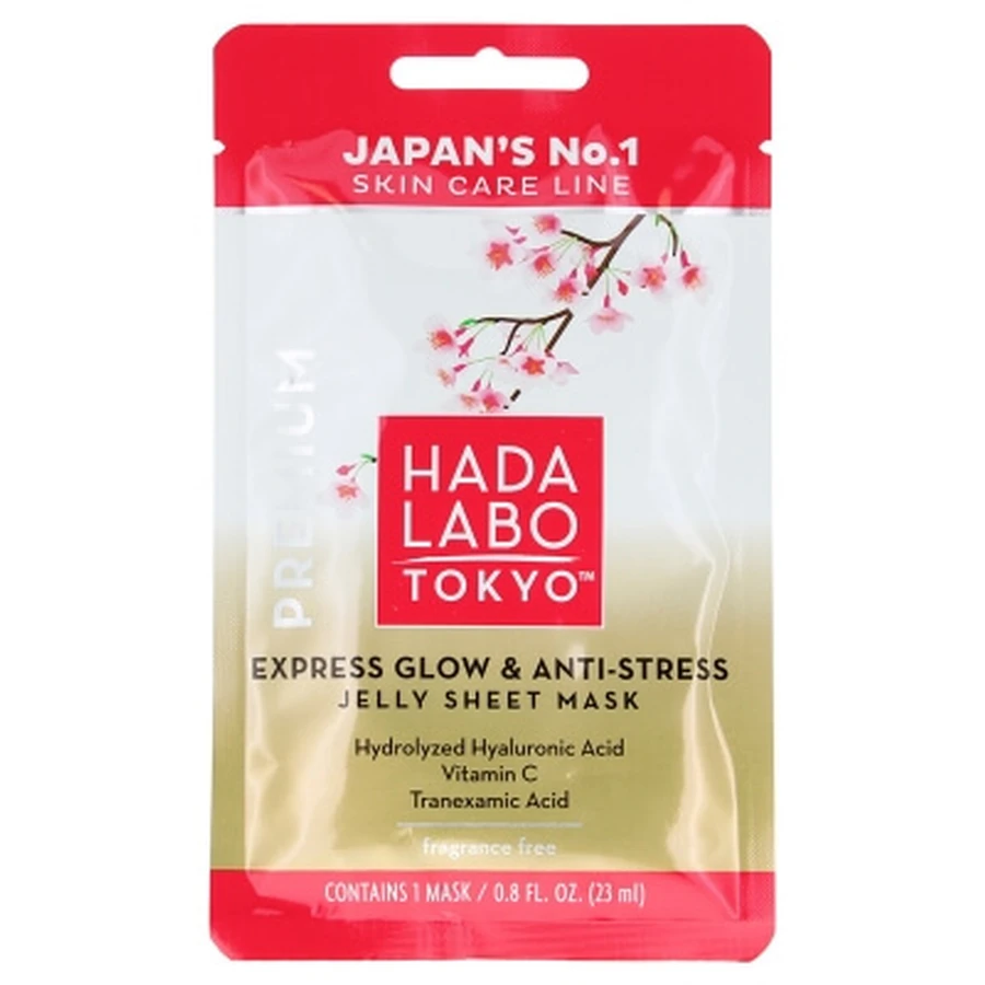 Mascarilla en láminas hidratante y iluminadora Hada Labo Tokyo Premium, 23 ml
