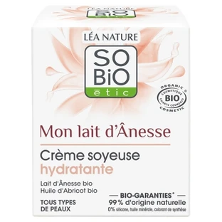Léa Nature SO BIO étic Mon Lait d'Ânesse, crema hidratante orgánica y sedosa, 50 ml