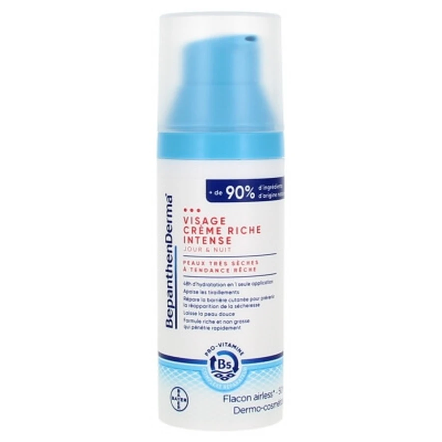 Bepanthen Derma Intense Rijke gezichtscrème voor de zeer droge, ruwe huid, 50 ml