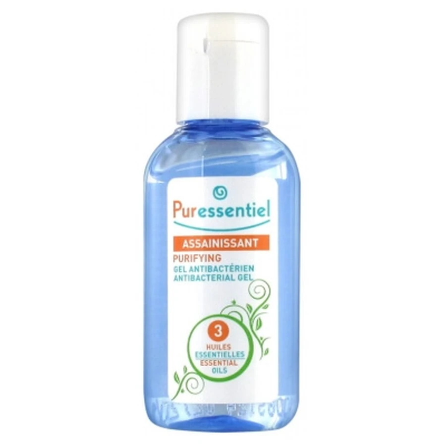 Gel antibacteriano Puressentiel con 3 aceites esenciales, 25 ml