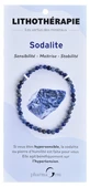 Pulsera de sodalita para terapia con cristales de PharmaGem, 4 mm