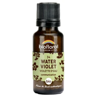 Biofloral Rimedi floreali di Bach 34 Water Violet Biologico 19,5 g