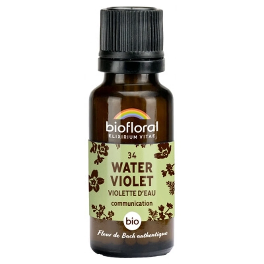 Biofloral Rimedi floreali di Bach 34 Water Violet Biologico 19,5 g