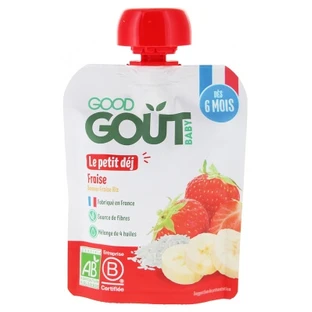 Desayuno de fresa ecológico Good Goût para bebés a partir de los 6 meses, 70 g