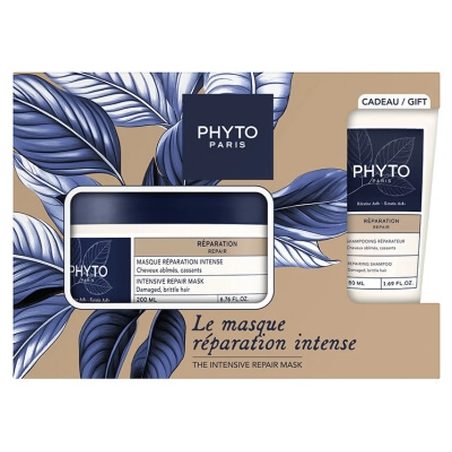 Mascarilla reparadora intensa Phyto Repair, 200 ml + champú reparador de regalo, 50 ml