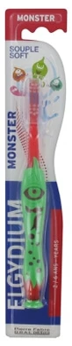 Cepillo de dientes «Monster» de Elgydium, para niños de 2 a 6 años, cerdas suaves