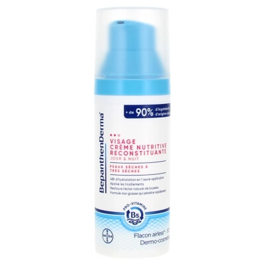 Bepanthen Derma Pflegende und regenerierende Gesichtscreme für trockene bis sehr trockene Haut, 50 ml