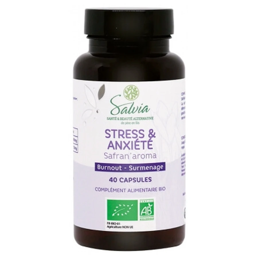 Salvia Nutrition Safran'Aroma Serenity Ecológico, 40 cápsulas