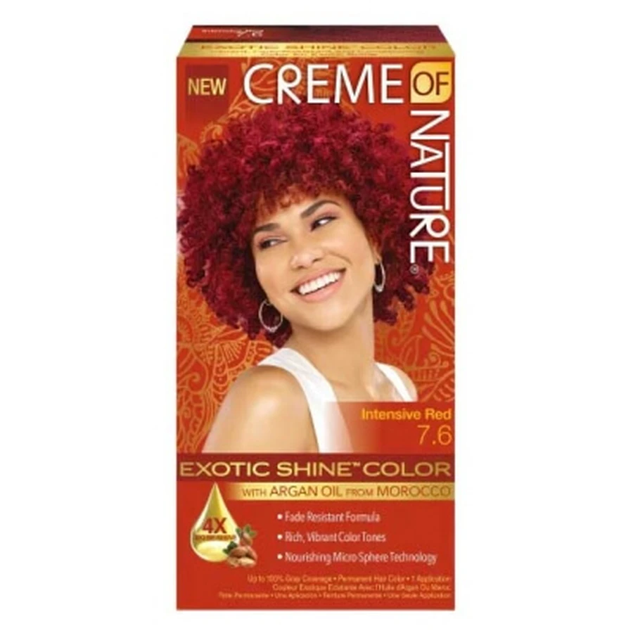 Creme of Nature Permanente Haarkleuring Set nr. 7.6 Intensief Rood