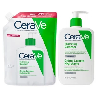 CeraVe Hydraterende Reinigingscrème 473 ml + Eco-navulling 473 ml