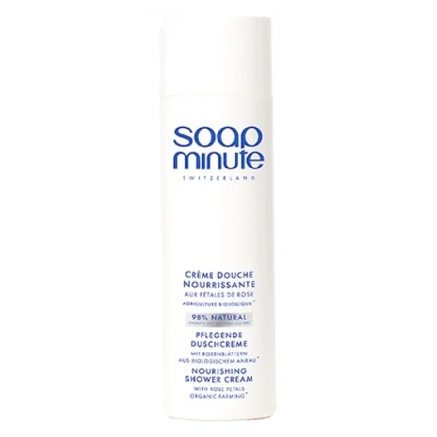 „Skin Minute BODY’ Minute“ Pflegende Duschcreme mit Rosenblütenblättern „Soap Minute“