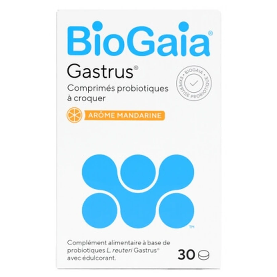 BioGaia Gastrus Chewable Probiotic Tablets, 30 Tablets