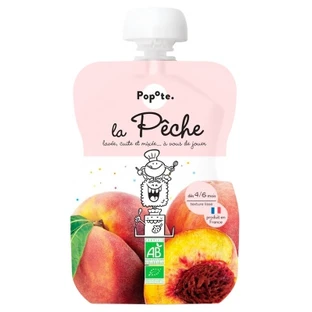 Popote Gourde La Pêche Compote Dès 4/6 Mois Bio 120 g