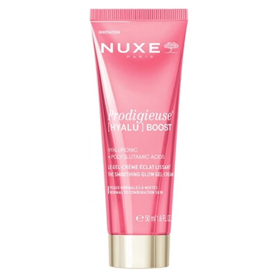 Nuxe Prodigieuse Hyalu Boost – Glättende Gel-Creme für strahlende Haut, 50 ml