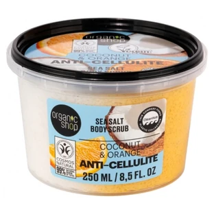 Organic Shop Anti-cellulitis-bodyscrub met kokos en sinaasappel, 250 ml