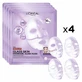 L'Oréal Paris Revitalift Filler Glass Skin Radiance Hydrogel-masker, 4 maskers