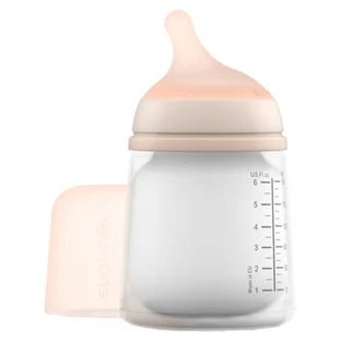 Biberón anticólicos Suavinex Care Zero.Zero con flujo ajustable, 180 ml, a partir de los 0 meses