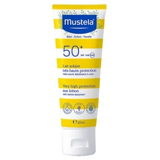Mustela Lait Solaire Très Haute Protection Bébé-Enfant-Famille SPF50+ 40 ml
