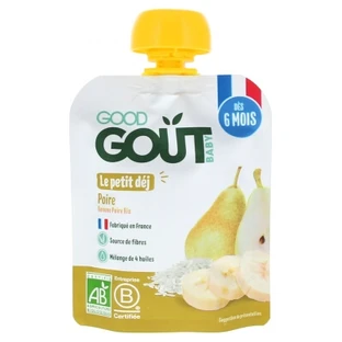 Good Goût Biologisch Perenontbijt voor baby’s vanaf 6 maanden, 70 g