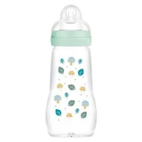 MAM Premium Glass Bottle, 260 ml, 2 Months and Up, Flow Rate 2 (Medium)