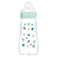 MAM Premium Glass Bottle, 260 ml, 2 Months and Up, Flow Rate 2 (Medium)