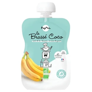 Popote Gourde Le Brassé: compota de coco ecológica, para bebés a partir de los 6 meses, 100 g