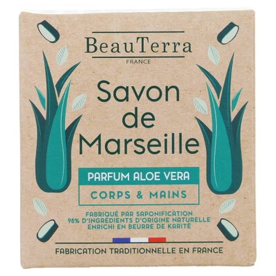 BeauTerra Marseille-Seife mit Aloe Vera, 100 g